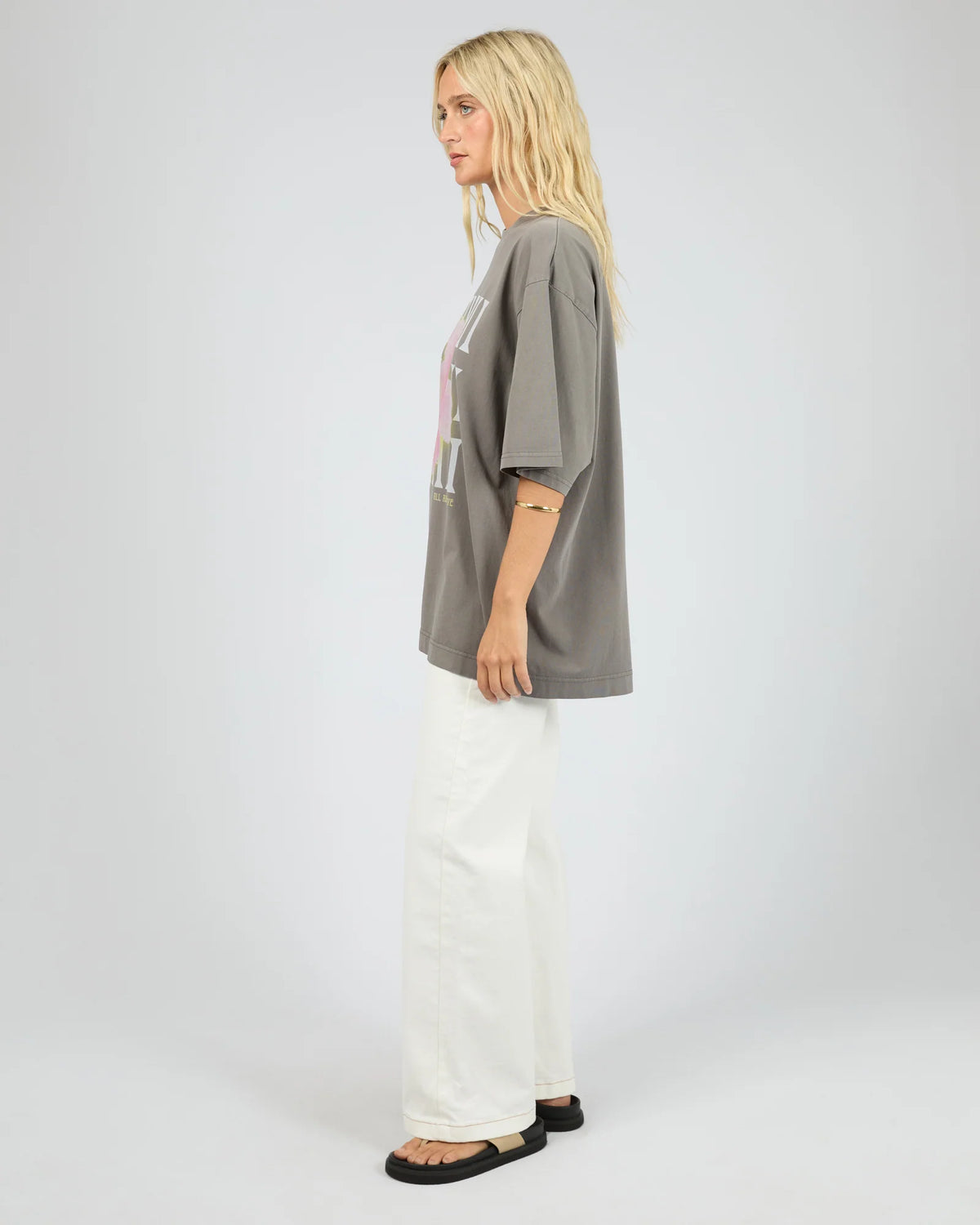 Hawaii Oversized Tee - Charcoal