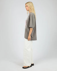 Hawaii Oversized Tee - Charcoal