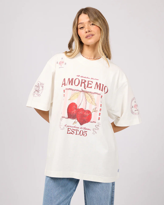 Aurora Oversized Tee - White