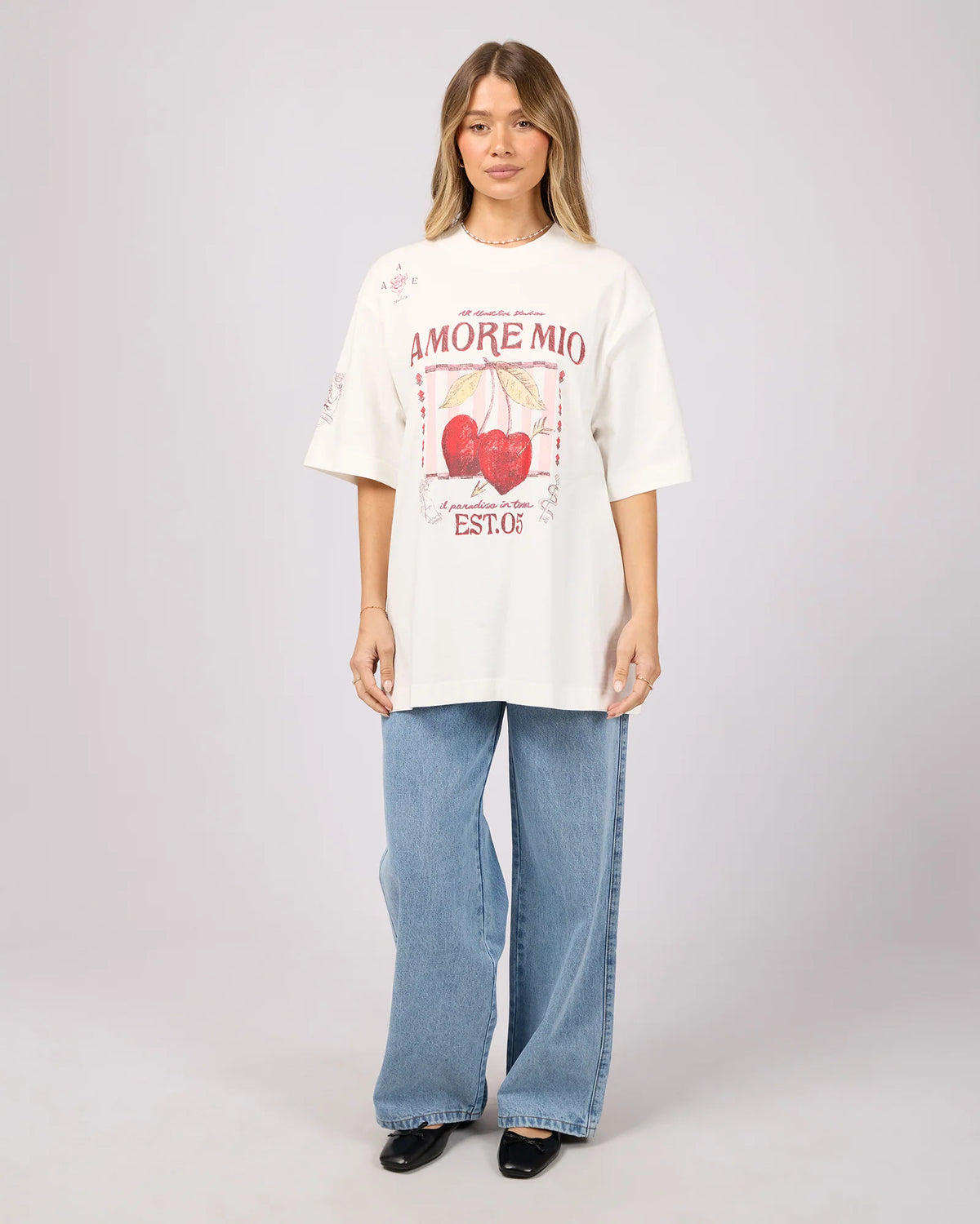 Aurora Oversized Tee - White
