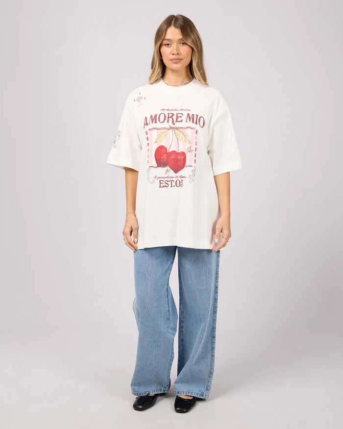 Aurora Oversized Tee - White