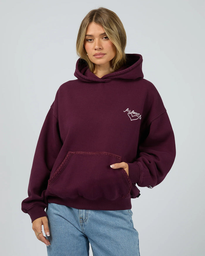 Bake Shop Box Hoodie - Wine