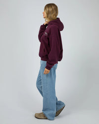 Bake Shop Box Hoodie - Wine