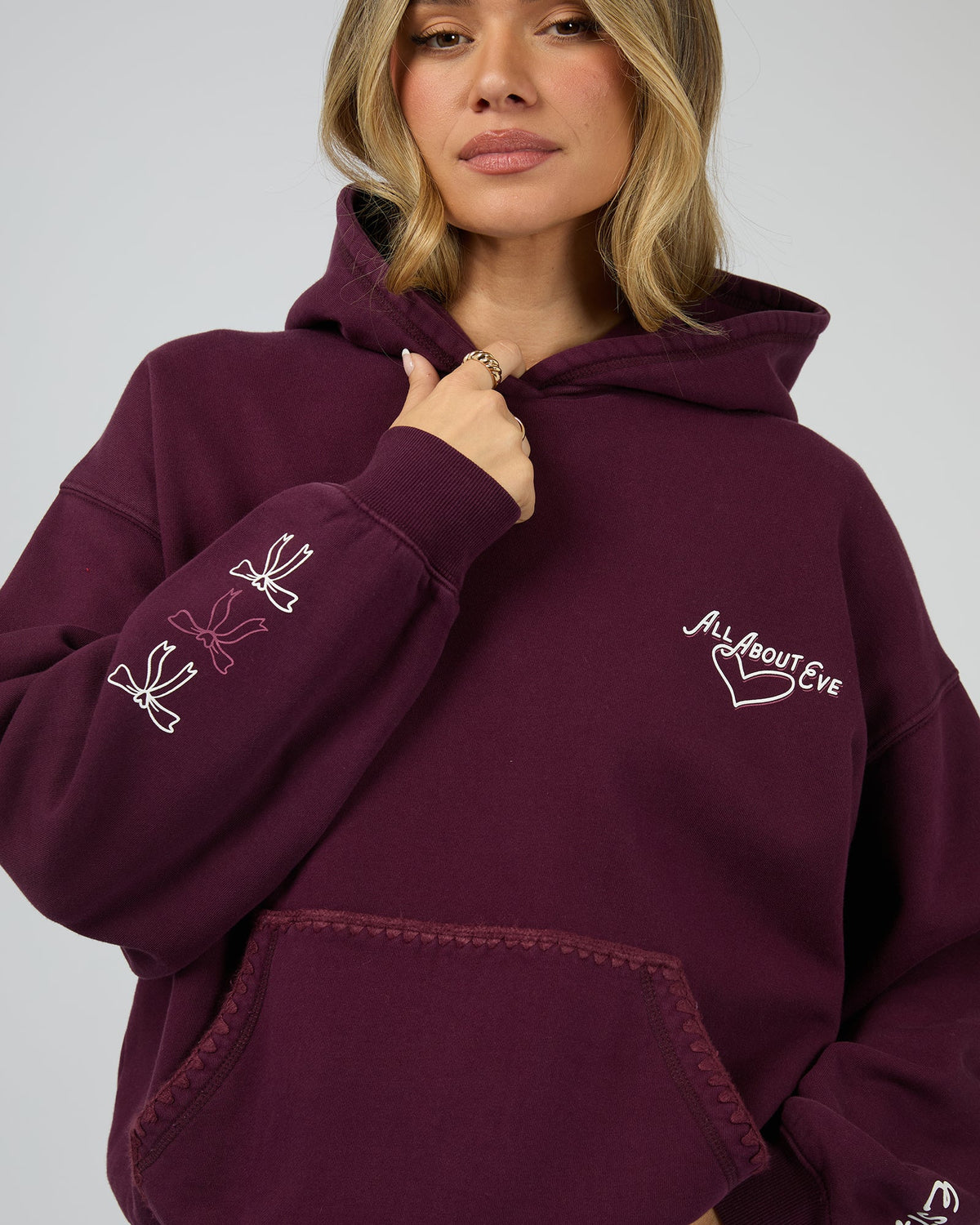 Bake Shop Box Hoodie - Wine