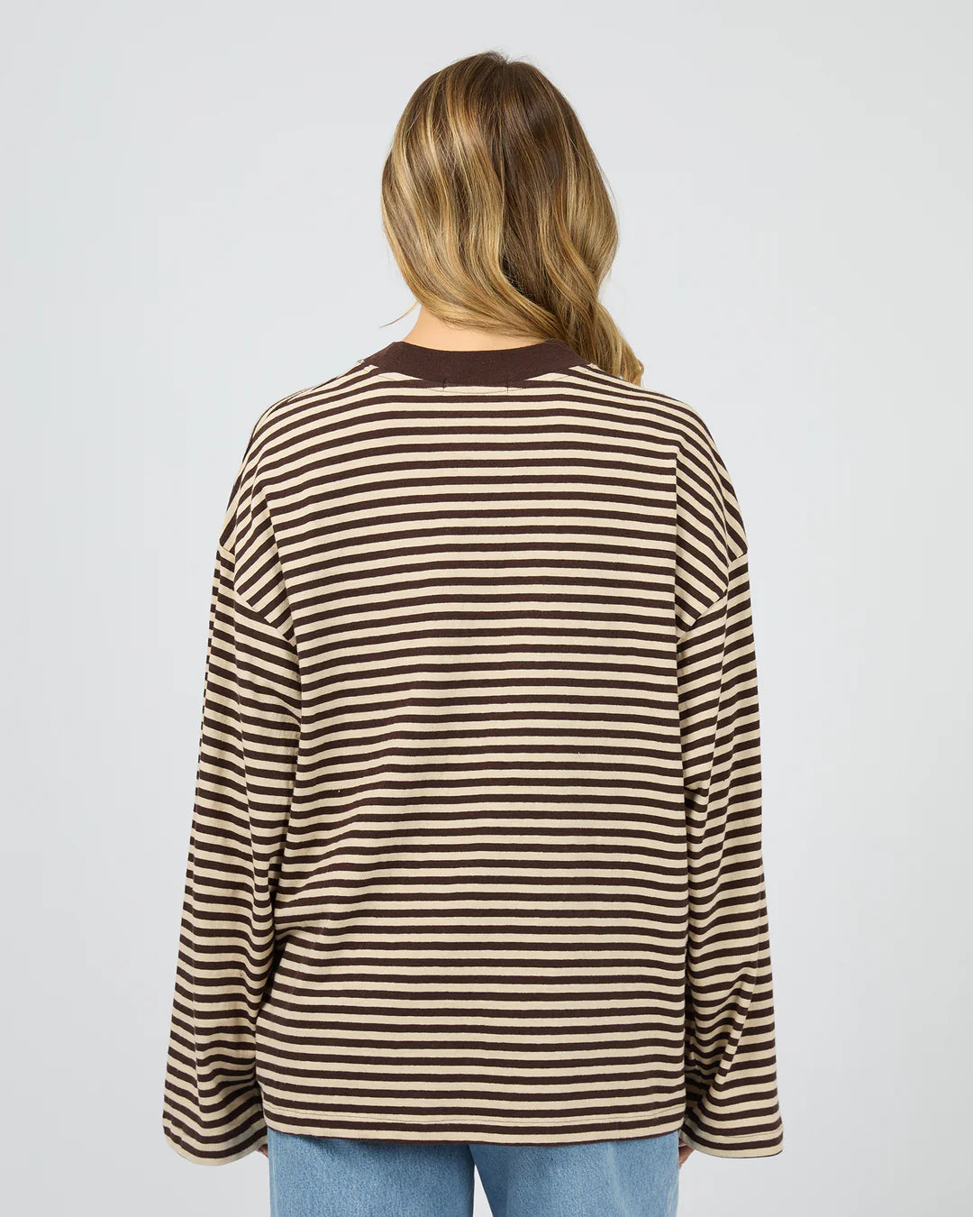 Paloma LS Stripe Tee - Brown