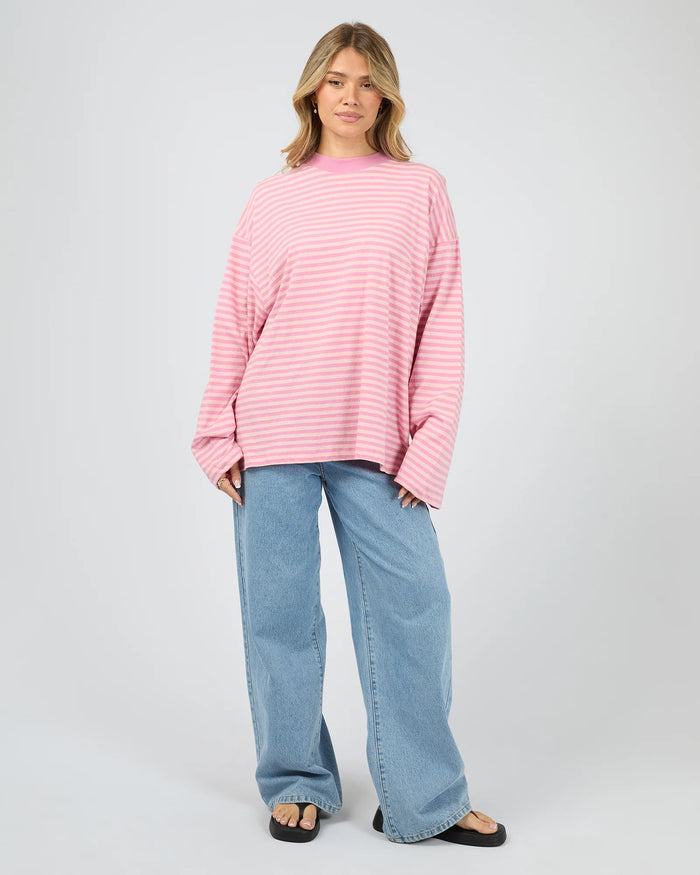Paloma LS Stripe Tee - Pink