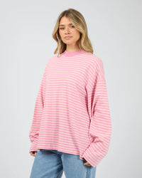 Paloma LS Stripe Tee - Pink