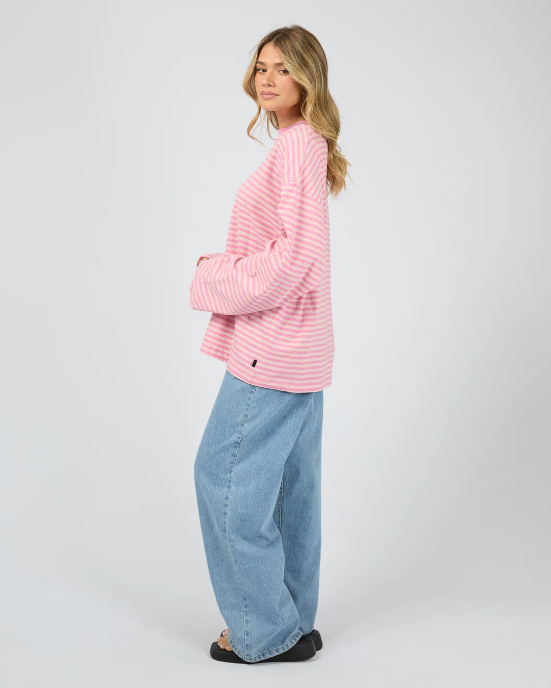 Paloma LS Stripe Tee - Pink