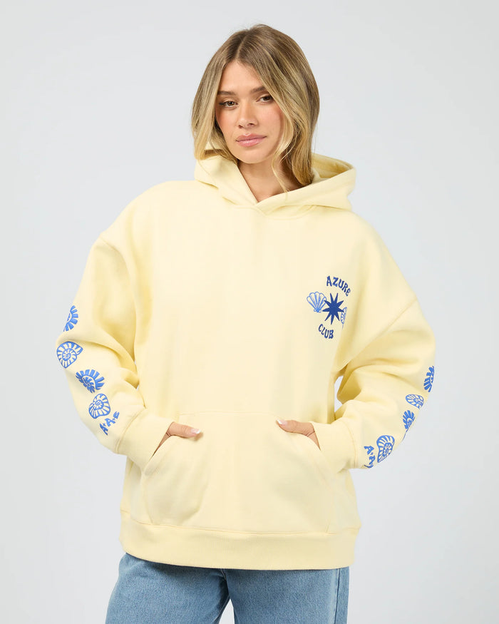 Azure Club Relaxed Hoodie - Yellow