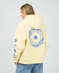 Azure Club Relaxed Hoodie - Yellow