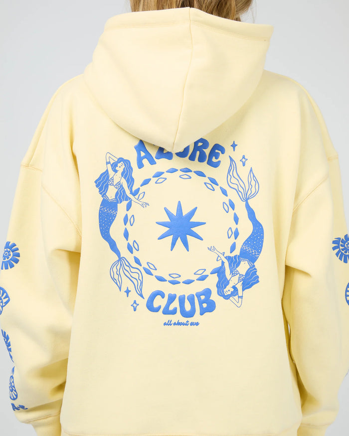 Azure Club Relaxed Hoodie - Yellow
