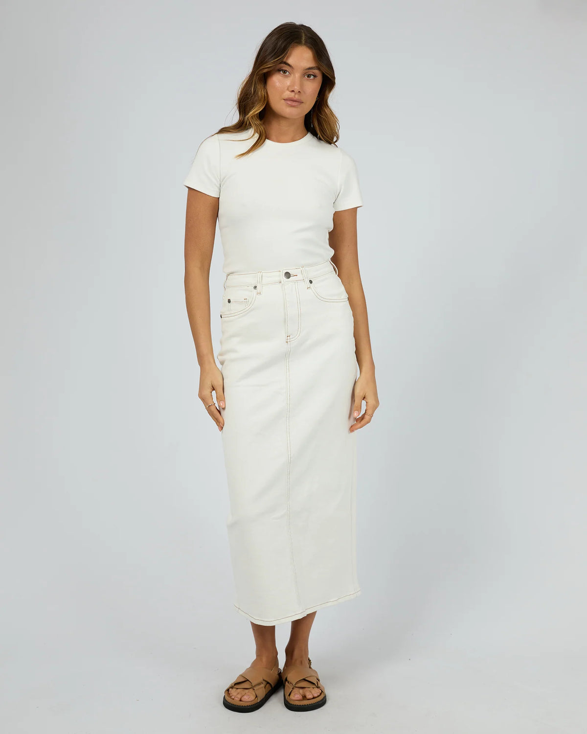 Ray Comfort Maxi Skirt - Vintage White