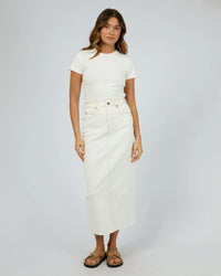 Ray Comfort Maxi Skirt - Vintage White