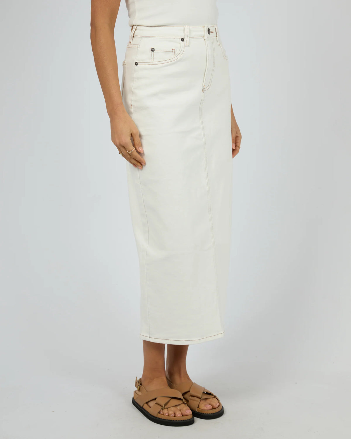 Ray Comfort Maxi Skirt - Vintage White