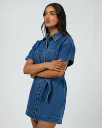 Sunny Denim Dress - Heritage Blue