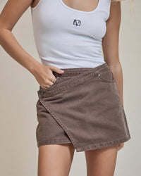 Lenni Mini Skort - Cocoa