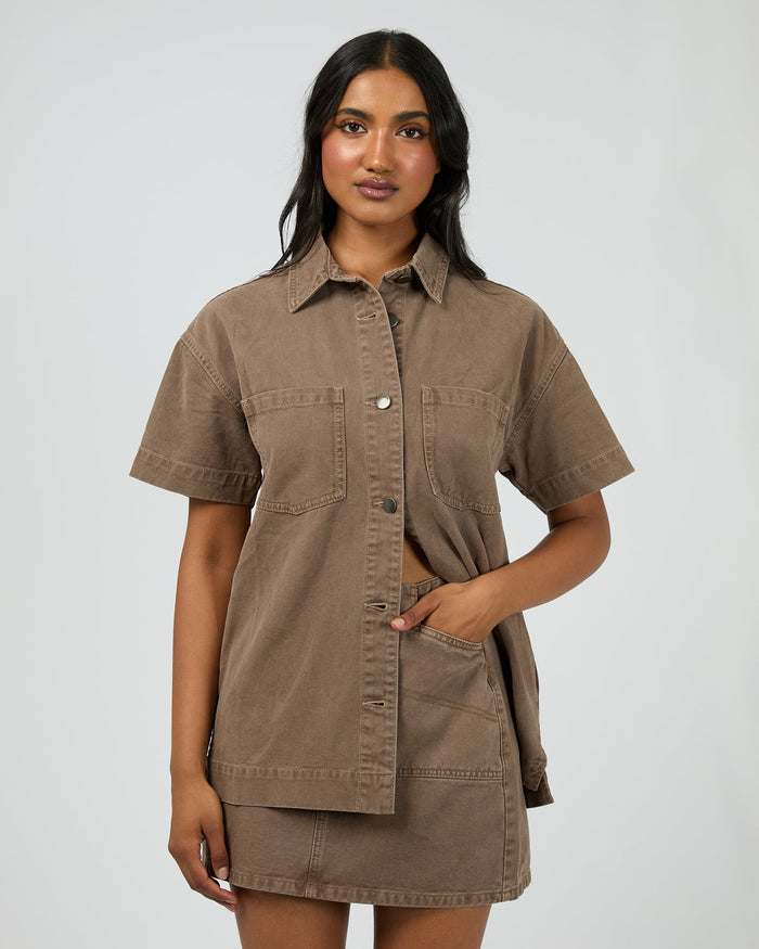 Simi Denim Shirt - Cocoa