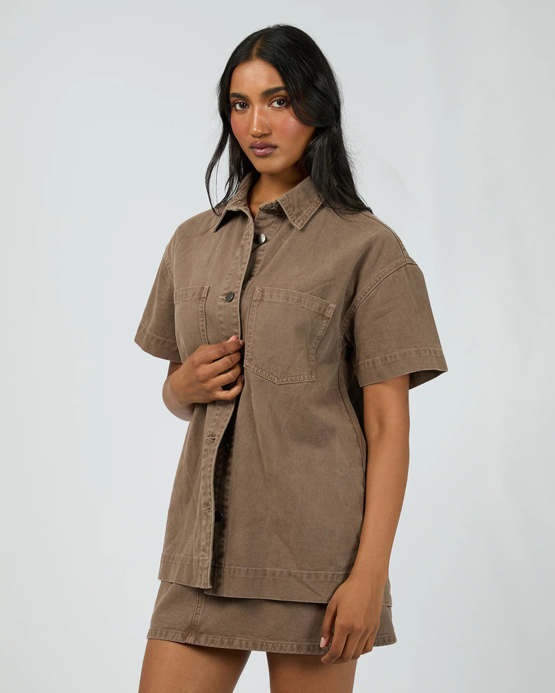 Simi Denim Shirt - Cocoa