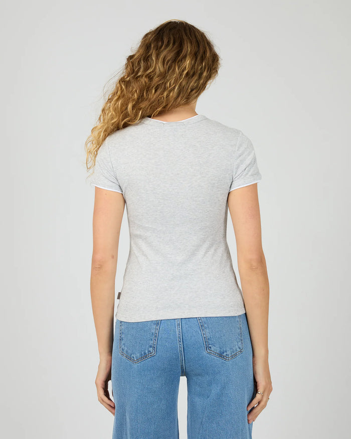 AAE Layers Tee - Grey Marle