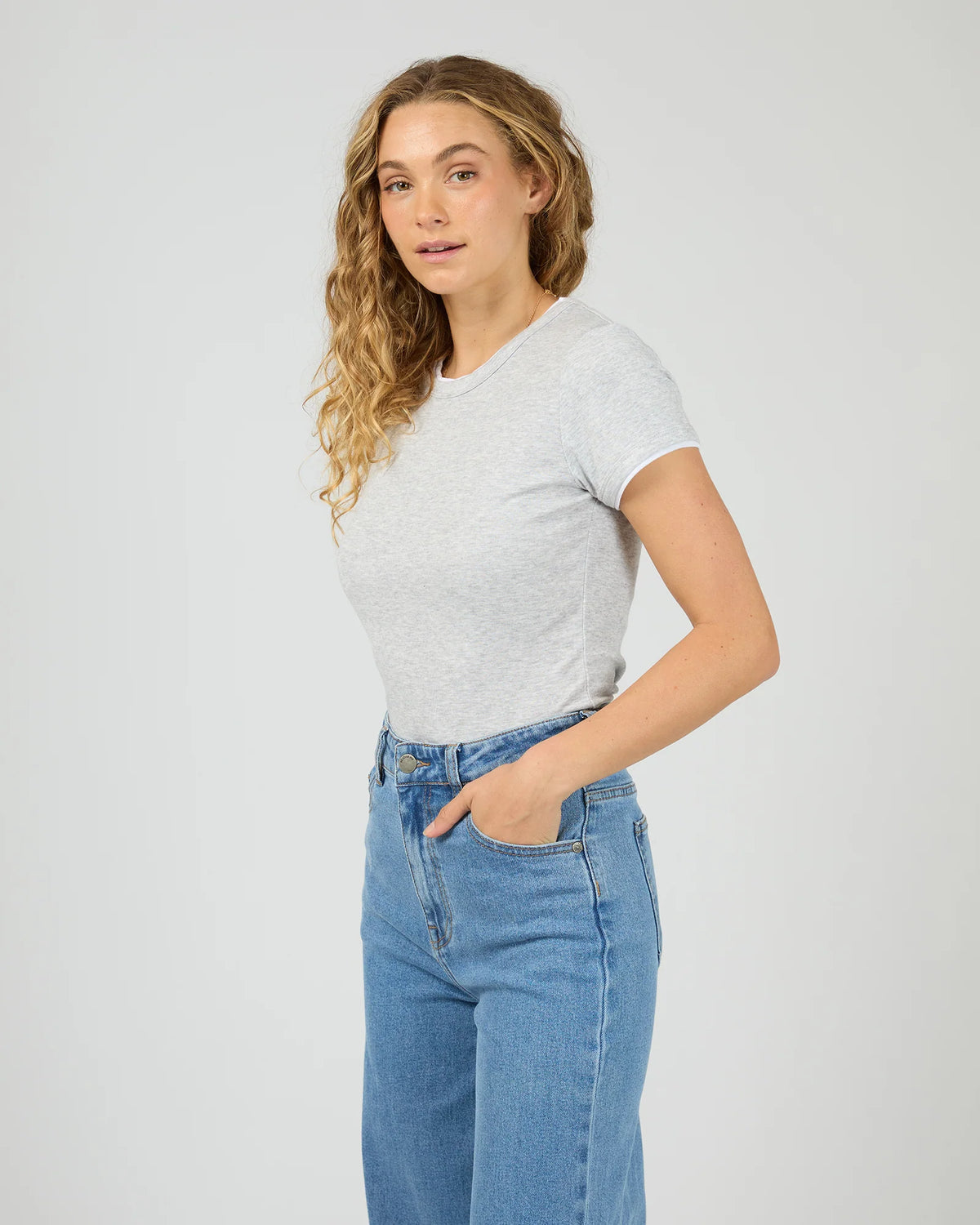 AAE Layers Tee - Grey Marle