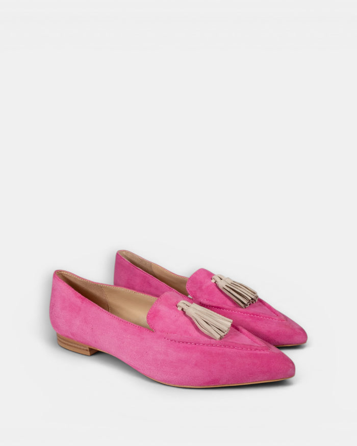 Luna Sole Palace Fuchsia/Pale Pink Suede