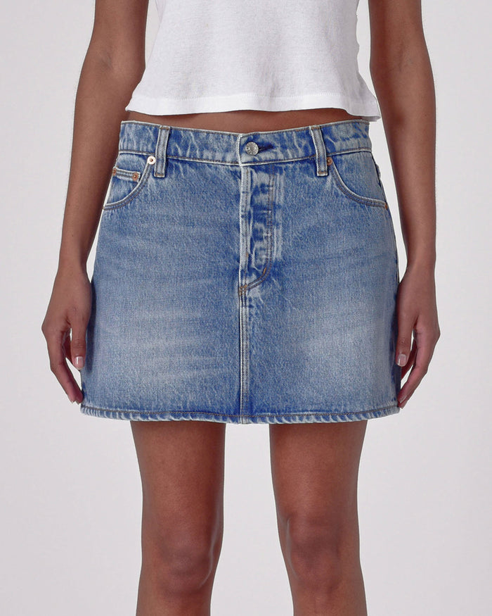 90s Relaxed Mini Skirt - Lennon Vintage