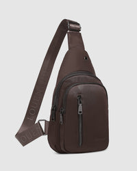 Boyd Nylon Sling Bag - Chocolate