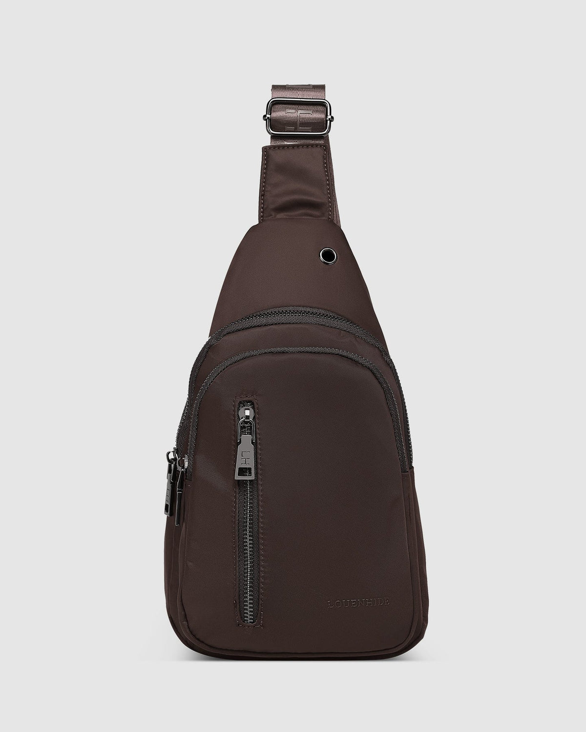 Boyd Nylon Sling Bag - Chocolate