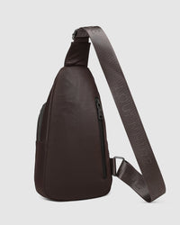 Boyd Nylon Sling Bag - Chocolate
