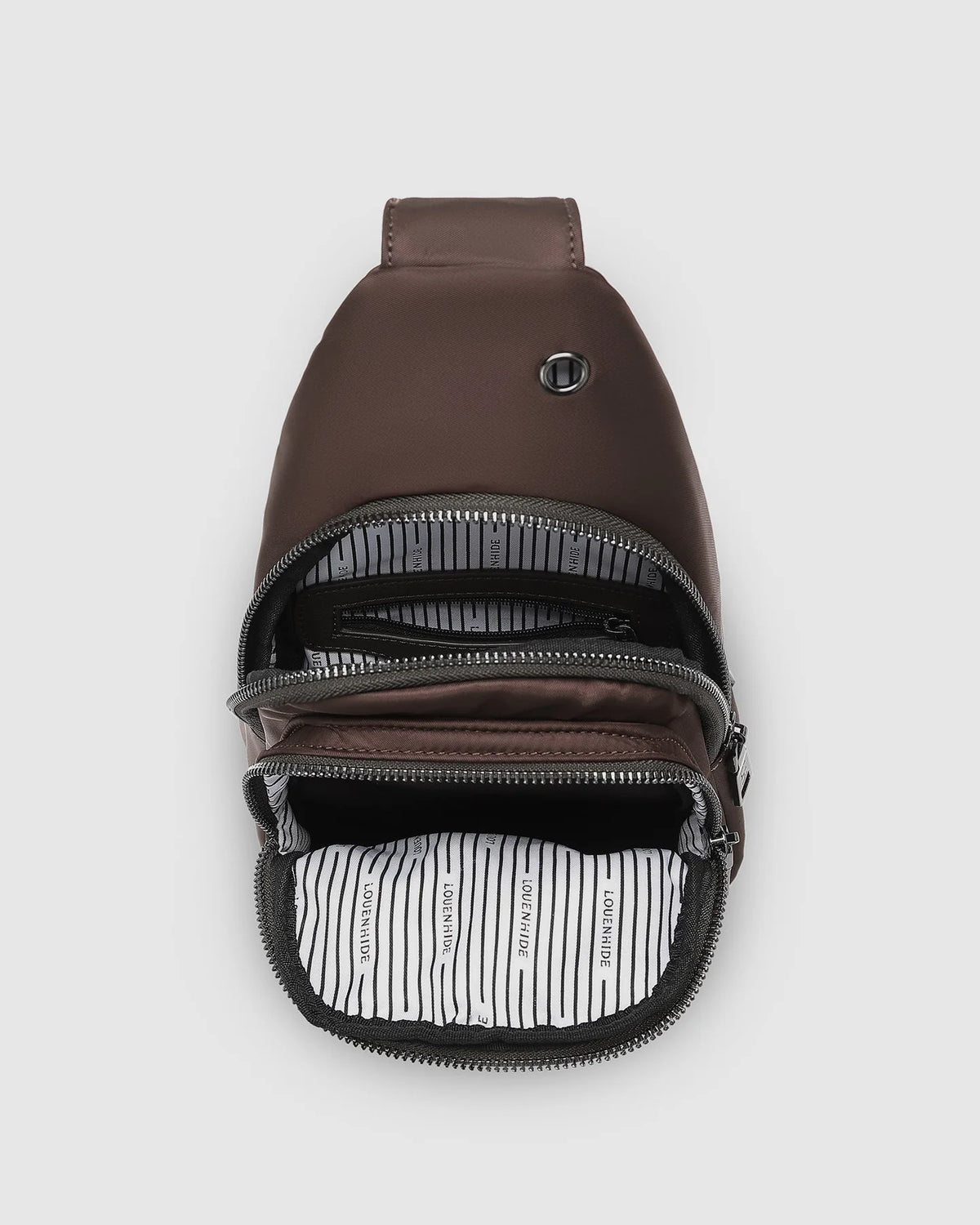 Boyd Nylon Sling Bag - Chocolate