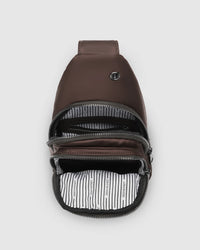 Boyd Nylon Sling Bag - Chocolate