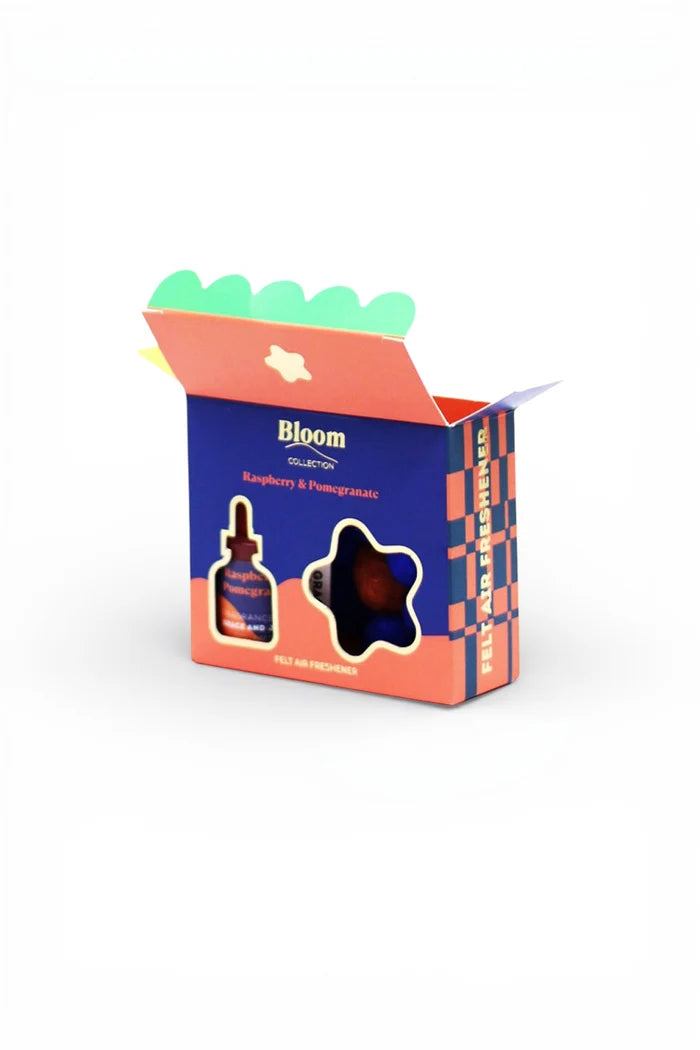 Bloom Collection - Raspberry & Pomegranate Felt Air Freshener