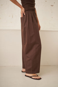 Bella Barrel Pant - Brunette