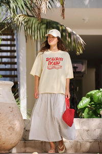 Luna Oversized Tee - Butter/Golden Hour