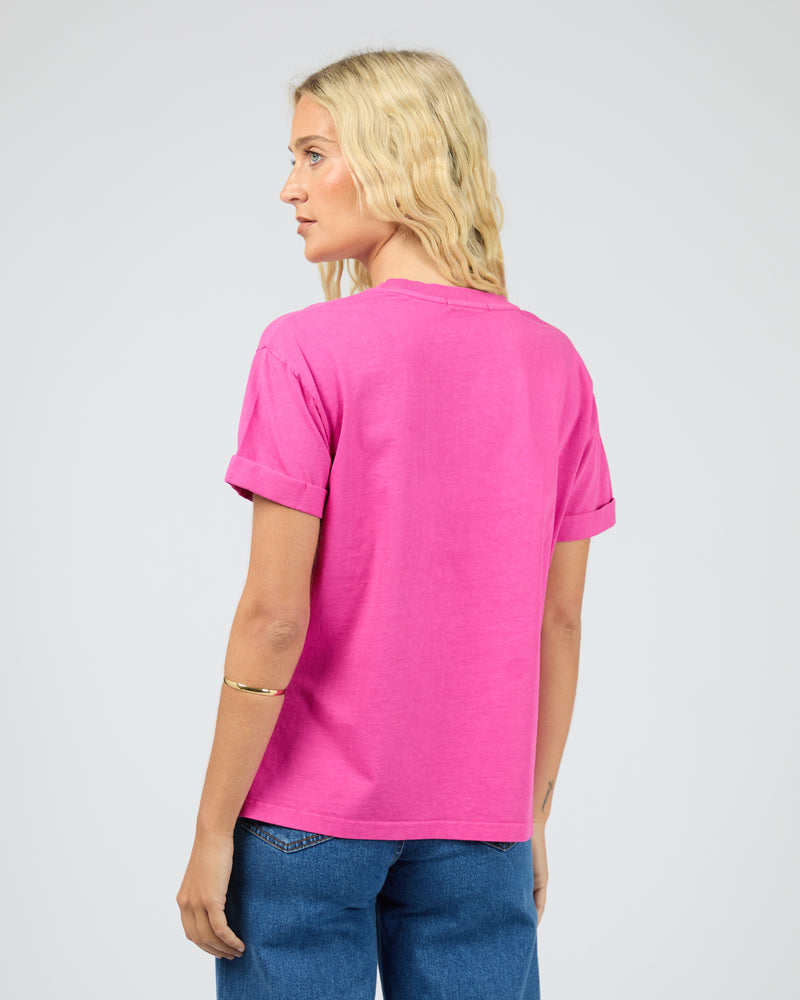 AAE Washed Tee - Fuchsia