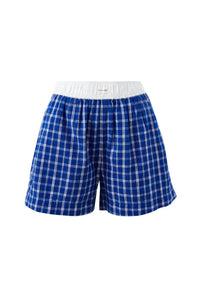 Mila Short - Polo Blue White Check