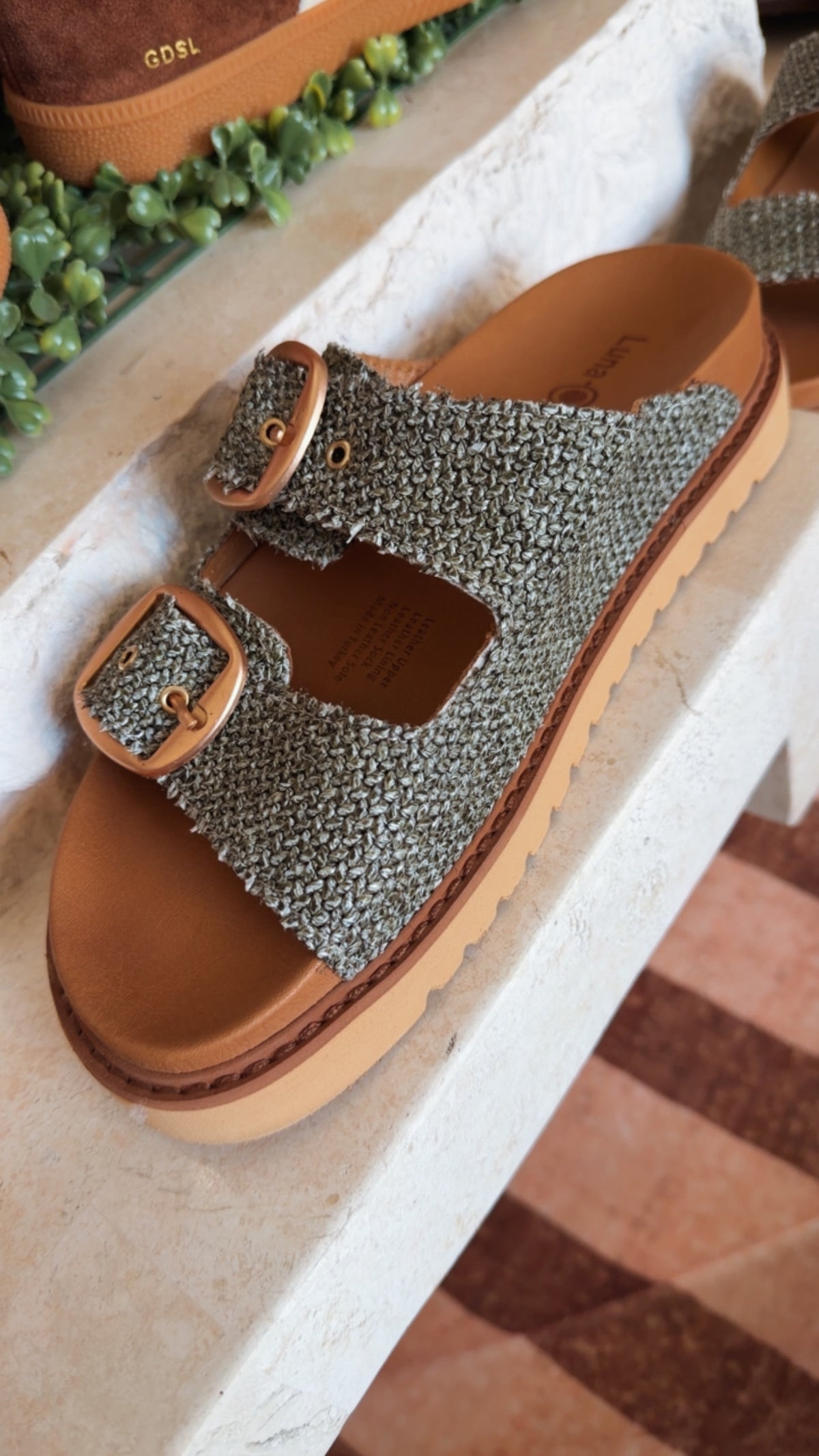 Luna Sole Avery - Khaki Raffia