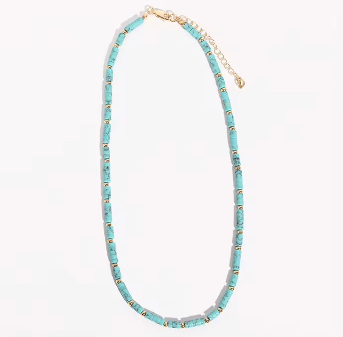 Coastal Stone Beaded Necklace
