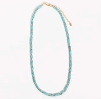 Coastal Stone Beaded Necklace
