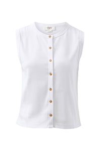 Lyla Button Through Rib Tank