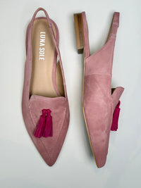 Luna Sole Piper - Pale Pink/Fuchsia Suede