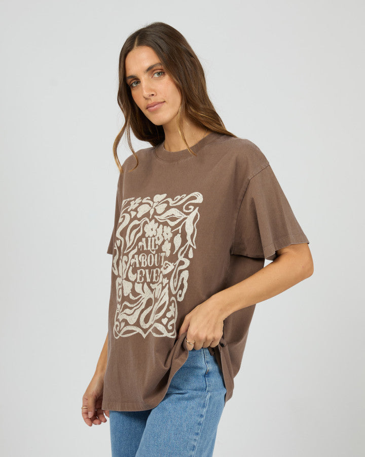 Fields Relaxed Tee - Coffee