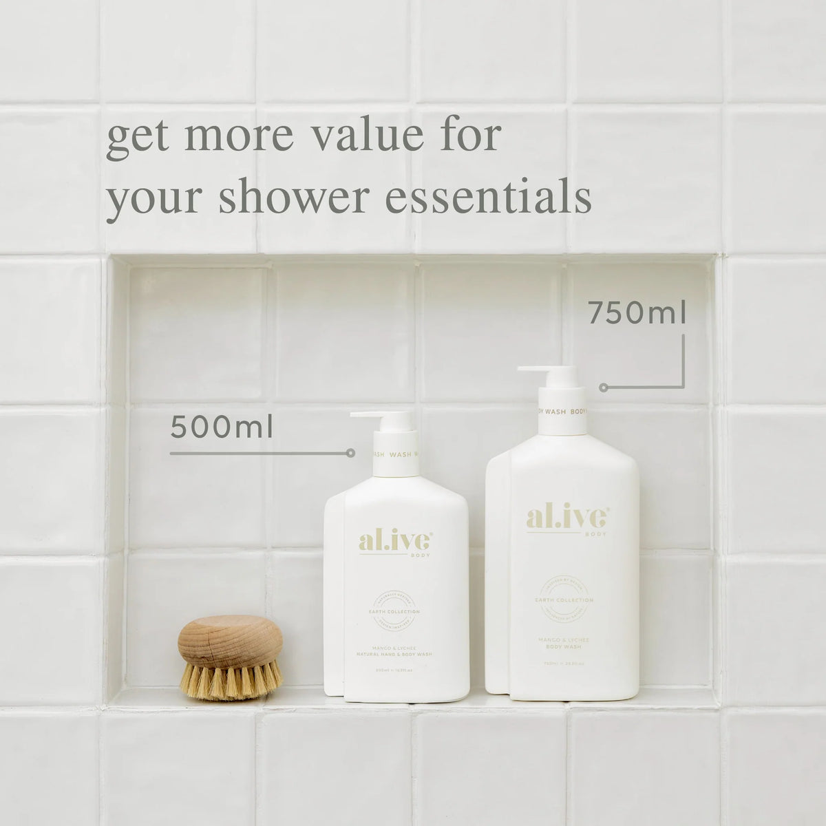 750ml Body Wash - Mango & Lychee