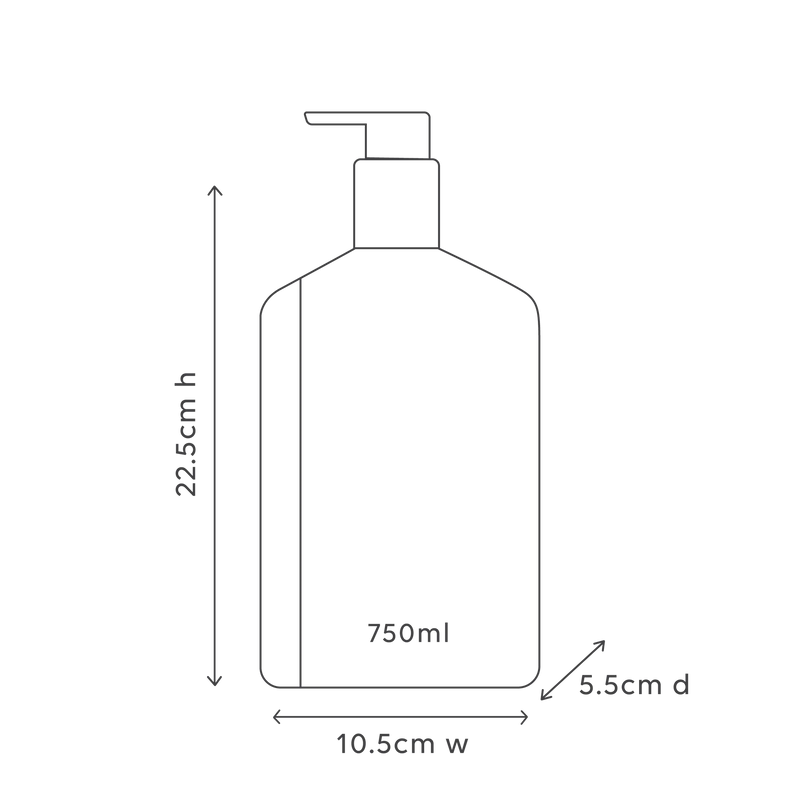750ml Body Wash - Sea Cotton & Coconut