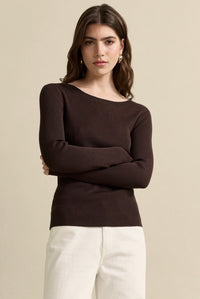 Basic Knit Top - Brown