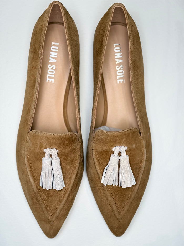 Luna Sole Palace - Brown/Creme Suede