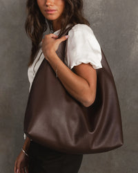 Monaco Shoulder Bag - Chocolate