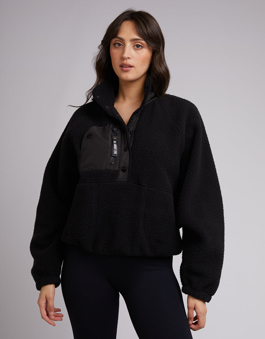 Active Teddy Zip 1/4 - Black