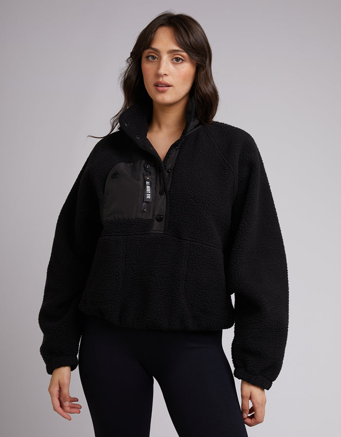 Active Teddy Zip 1/4 - Black