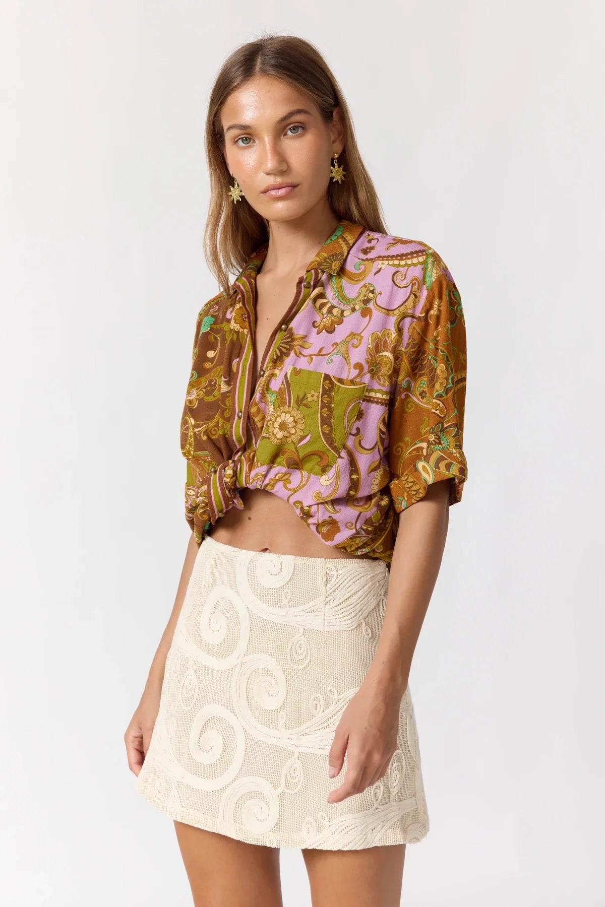 Capri Mini Skirt - Ivory